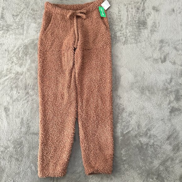 NWT Honeydew Soft Fuzzy Brown Pajama Lounge Pants Women's SMALL - Picture 1 of 5